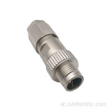 IP65 محمي X-Code Metal M12 Male Connector